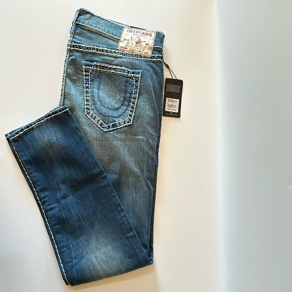 True Religion $219 Men’s Rocco Relaxed Skinny -Super T Jeans NWT
